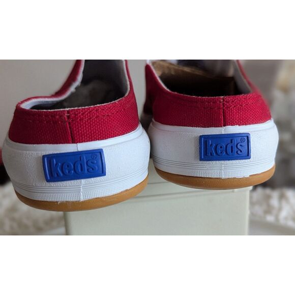 NWOT  Keds Women's red canvas slip on sneaker mules  Sz 9 - Picture 6 of 8